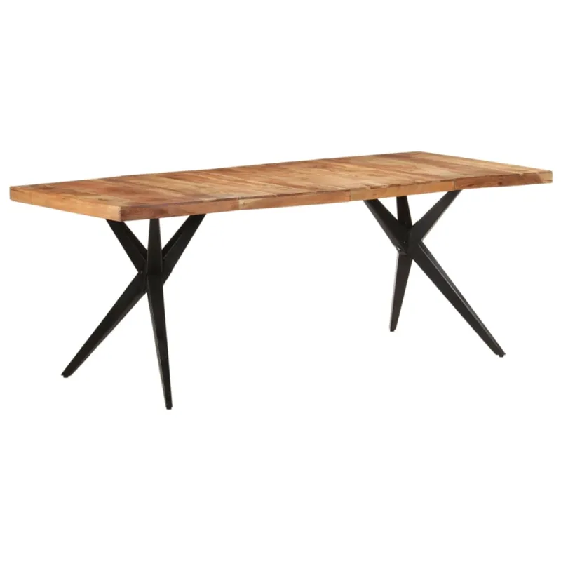 Valgomojo stalas, 200x90x76cm, akacijos medienos masyvas