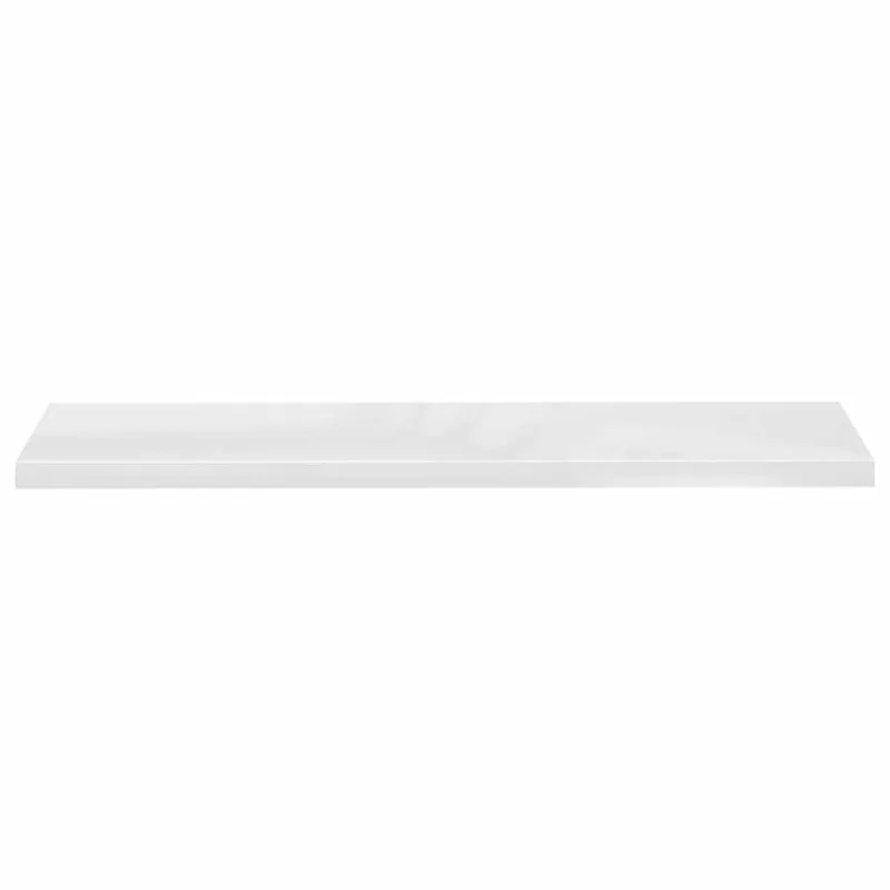 Pakabinamos lentynos, 2vnt., baltos, 120x23,5x3,8cm, MDF
