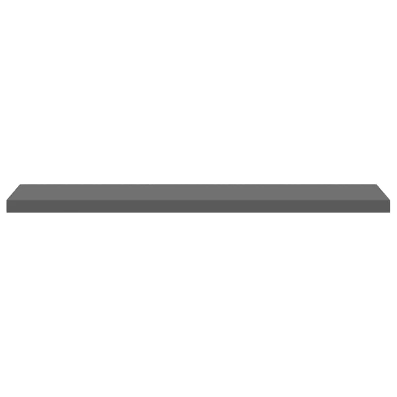 Pakabinamos lentynos, 4vnt., pilkos, 120x23,5x3,8cm, MDF