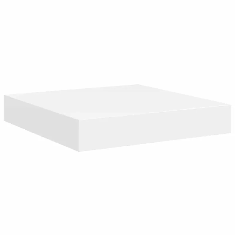 Pakabinamos lentynos, 2vnt., baltos, 23x23,5x3,8cm, MDF