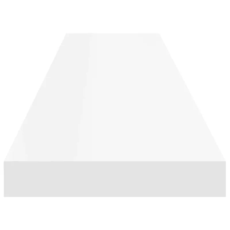 Pakabinamos lentynos, 4vnt., baltos, 120x23,5x3,8cm, MDF