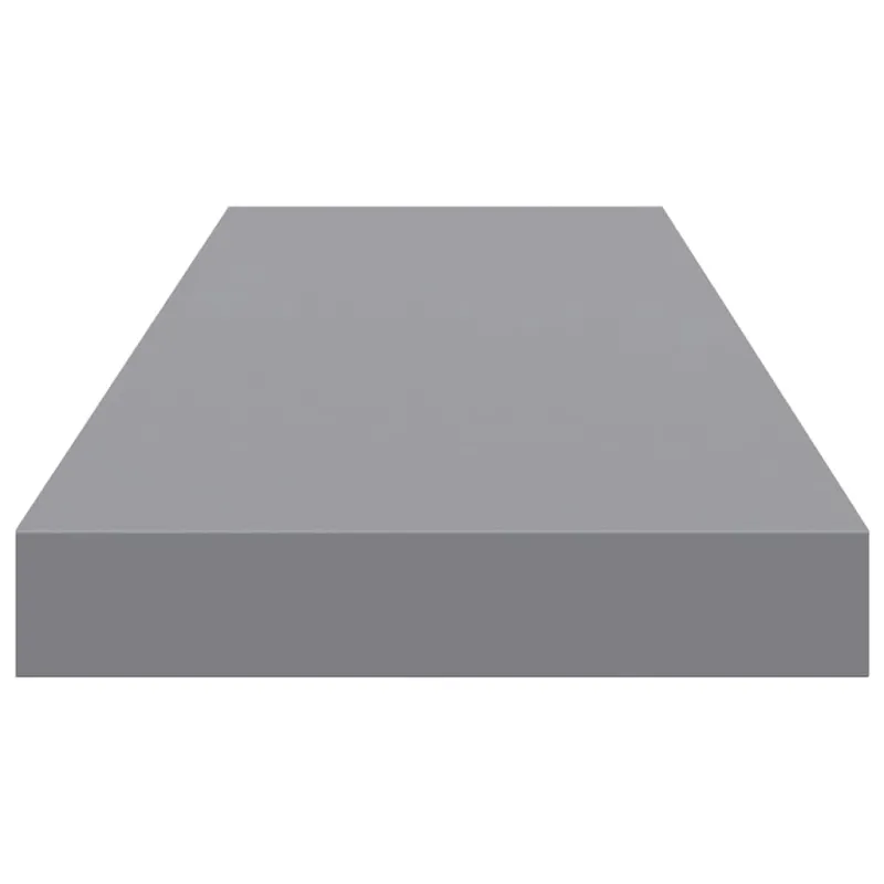 Pakabinamos lentynos, 2vnt., pilkos, 80x23,5x3,8cm, MDF