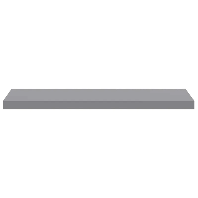 Pakabinamos lentynos, 2vnt., pilkos, 90x23,5x3,8cm, MDF