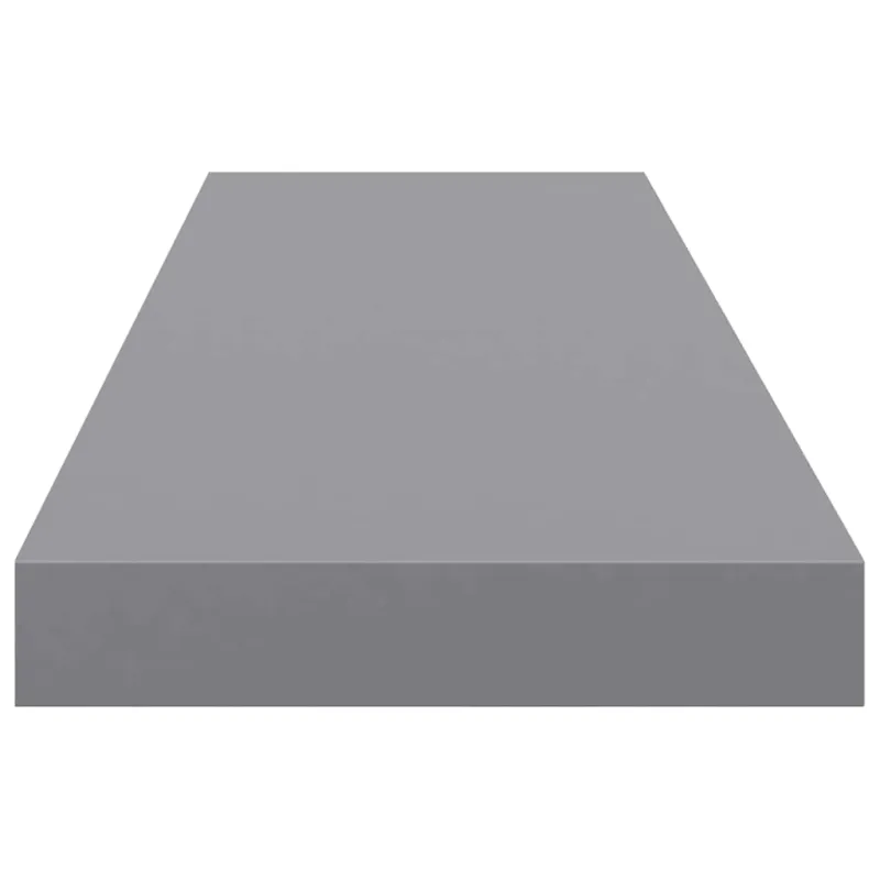 Pakabinamos lentynos, 2vnt., pilkos, 90x23,5x3,8cm, MDF