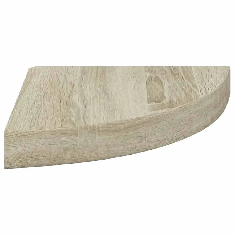 Pakabinamos kampinės lentynos, 4vnt., ąžuolo, 25x25x3,8cm, MDF
