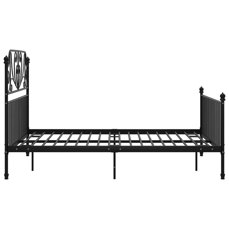 Lovos rėmas, juodos spalvos, 140x200cm, metalas