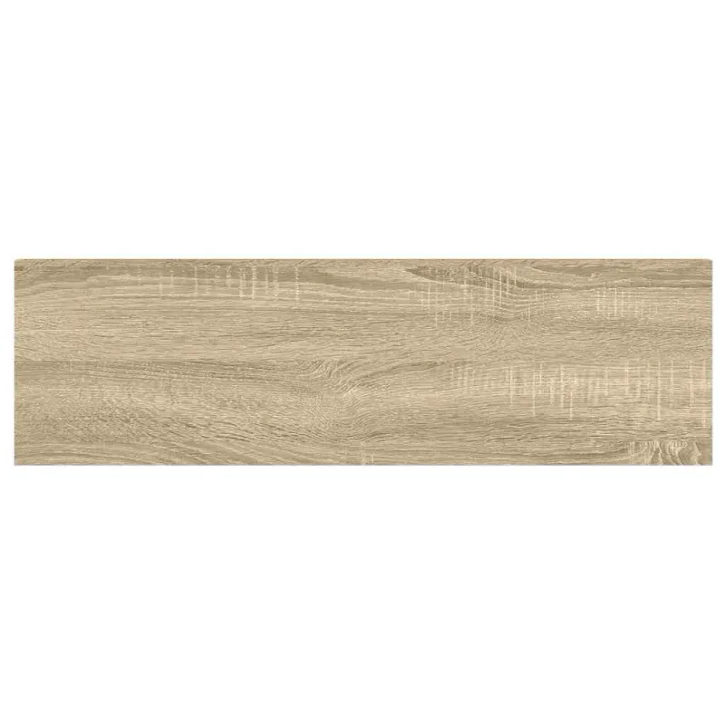 Pakabinamos lentynos, 2vnt., ąžuolo/baltos, 90x23,5x3,8cm, MDF