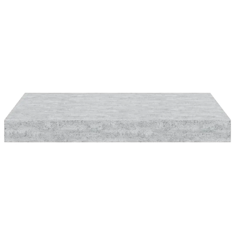 Pakabinamos sieninės lentynos, 4vnt., pilkos, 40x23x3,8cm, MDF