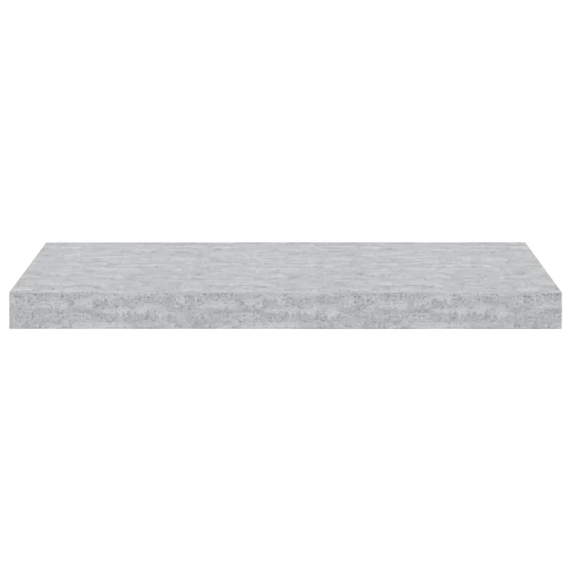 Pakabinamos lentynos, 4vnt., betono pilkos, 60x23,5x3,8cm, MDF