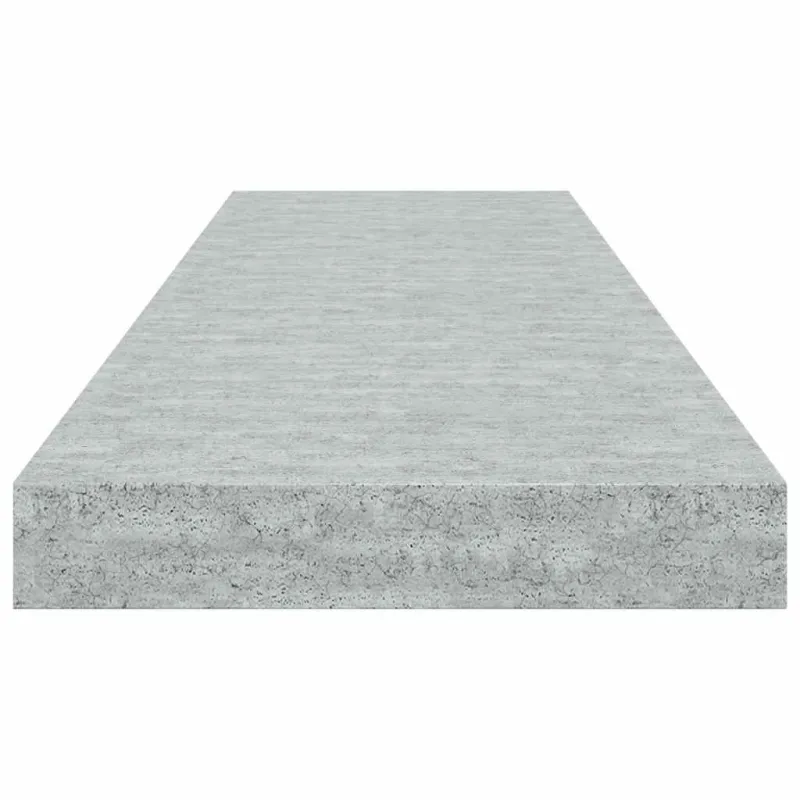 Pakabinamos lentynos, 2vnt., betono pilkos, 80x23,5x3,8cm, MDF