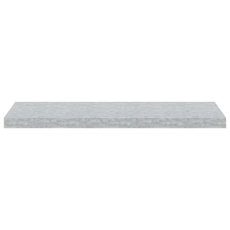 Pakabinamos lentynos, 4vnt., betono pilkos, 80x23,5x3,8cm, MDF