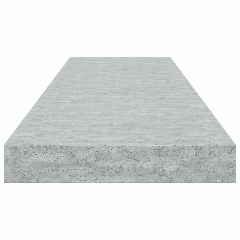 Pakabinamos lentynos, 4vnt., betono pilkos, 80x23,5x3,8cm, MDF