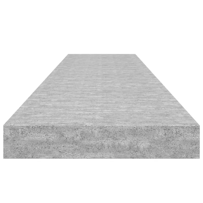 Pakabinamos lentynos, 2vnt., pilkos, 120x23,5x3,8cm, MDF