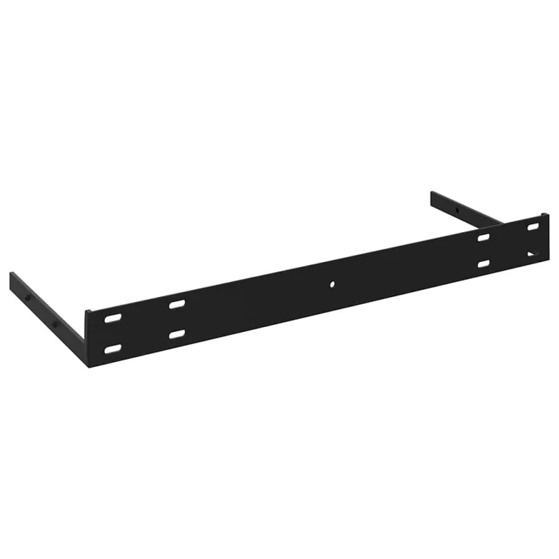Pakabinamos lentynos, 4vnt., pilkos, 120x23,5x3,8cm, MDF