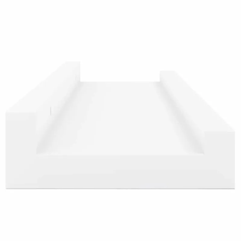 Sieninės lentynos, 4vnt., baltos spalvos, 40x9x3cm