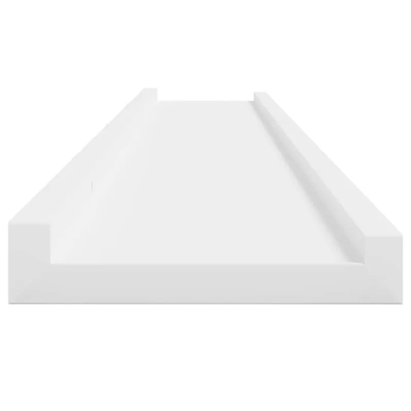 Sieninės lentynos, 4vnt., baltos spalvos, 100x9x3cm