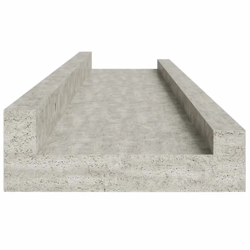 Sieninės lentynos, 4vnt., betono pilkos spalvos, 60x9x3cm