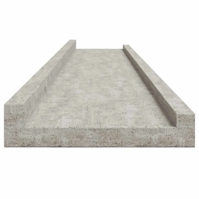 Sieninės lentynos, 4vnt., betono pilkos spalvos, 100x9x3cm