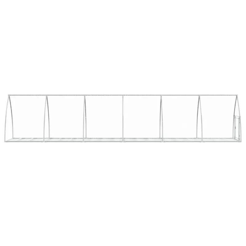 Narvelis triušiams, sidabrinis, 105x600x120cm, plienas