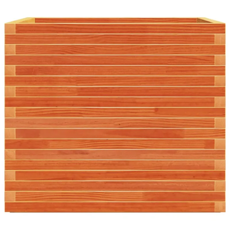 Sodo lovelis, vaško rudas, 80x80x72cm, pušies medienos masyvas