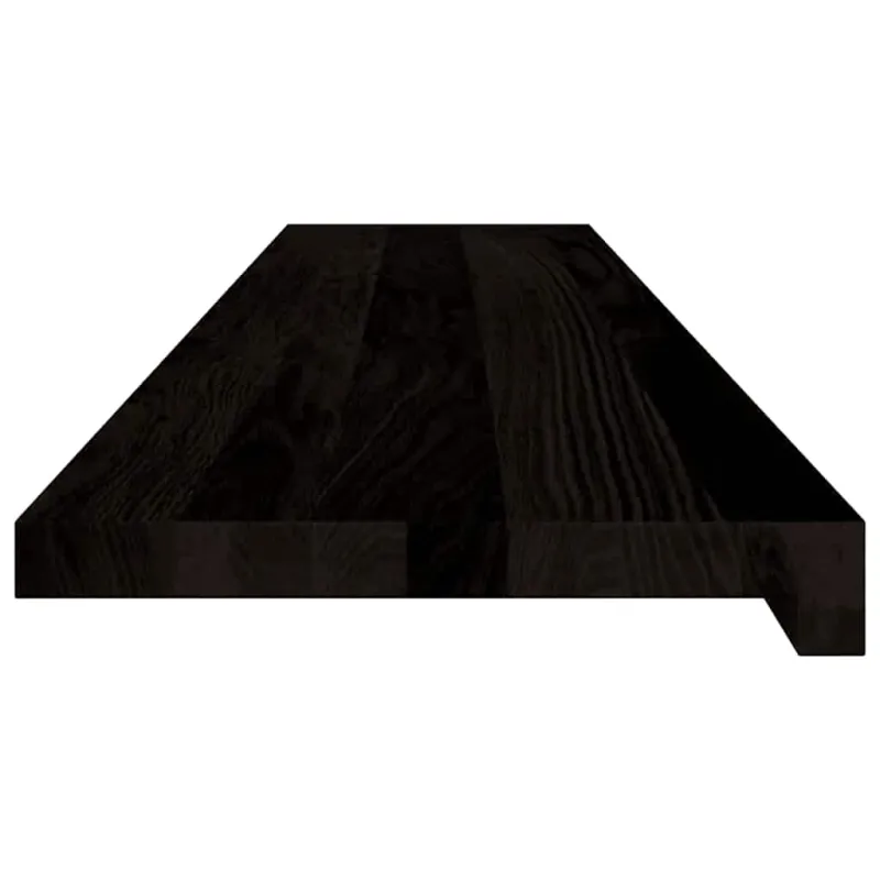 Laiptų pakopos, 12 vnt., tamsiai rudas, 120x25x2 cm, ąžuolo