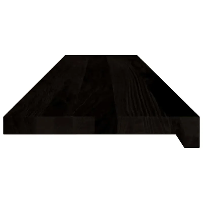 Laiptų pakopos, 12 vnt., tamsiai rudas, 110x30x2 cm, ąžuolo