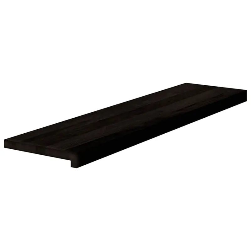 Laiptų pakopos, 16 vnt., tamsiai rudas, 100x25x2 cm, ąžuolo