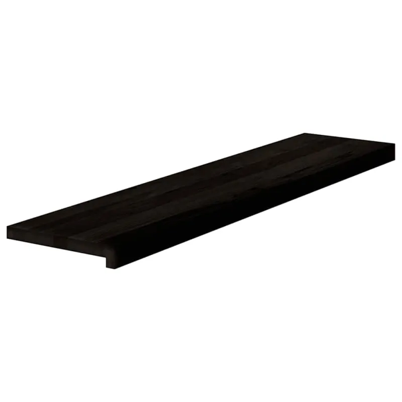 Laiptų pakopos, 16 vnt., tamsiai rudas, 110x30x2 cm, ąžuolo