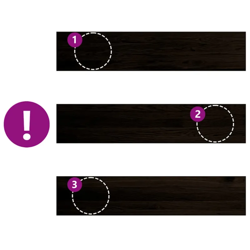 Laiptų pakopos, 16 vnt., tamsiai rudas, 120x30x2 cm, ąžuolo