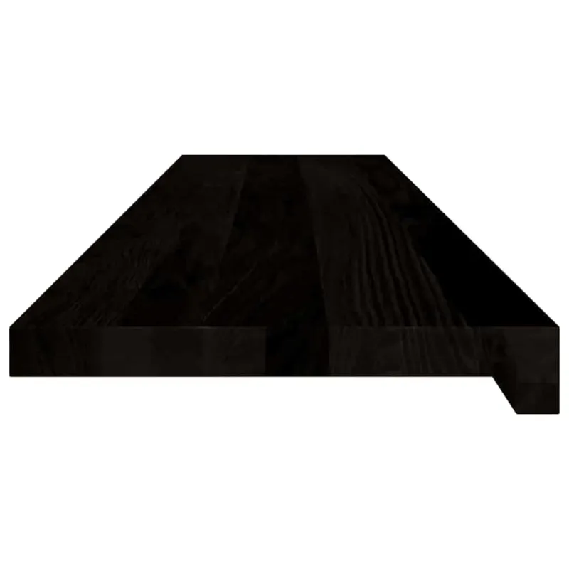 Laiptų pakopos, 2 vnt., tamsiai rudas, 110x30x2 cm, ąžuolo