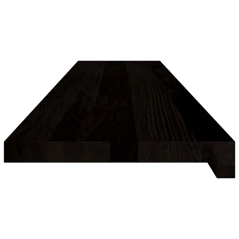 Laiptų pakopos, 2 vnt., tamsiai rudas, 120x30x2 cm, ąžuolo