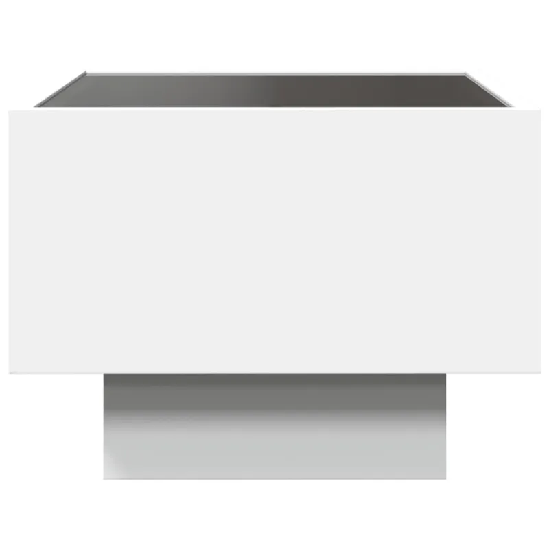 Naktinis staliukas su Infinity LED, baltas, 40x40x30cm
