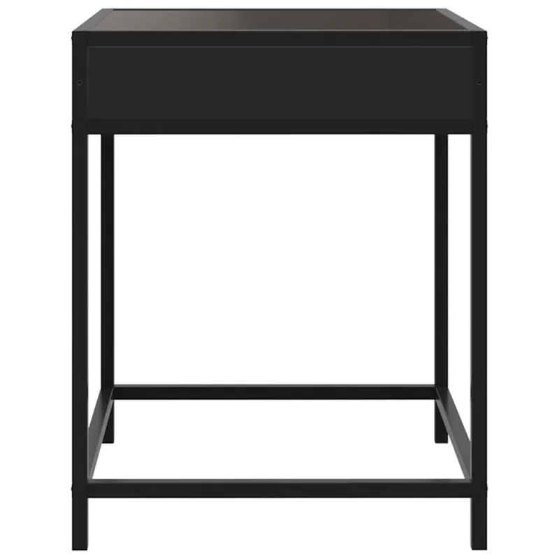 Naktinis staliukas su Infinity LED, juodas, 40x40x51cm