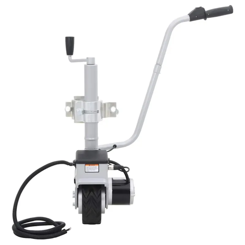 Atraminis ratukas su varikliu priekabai, aliuminis, 12V, 350W
