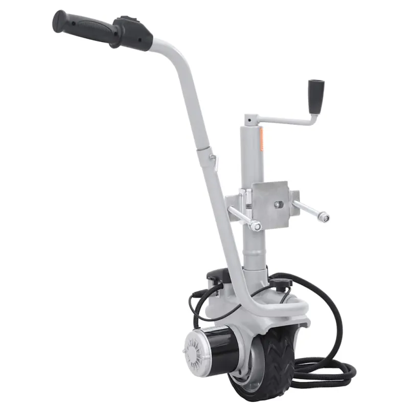 Atraminis ratukas su varikliu priekabai, aliuminis, 12V, 350W