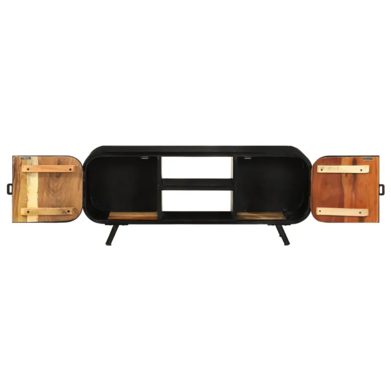 TV spintelė, 110x30x45cm, perdirbtos medienos masyvas