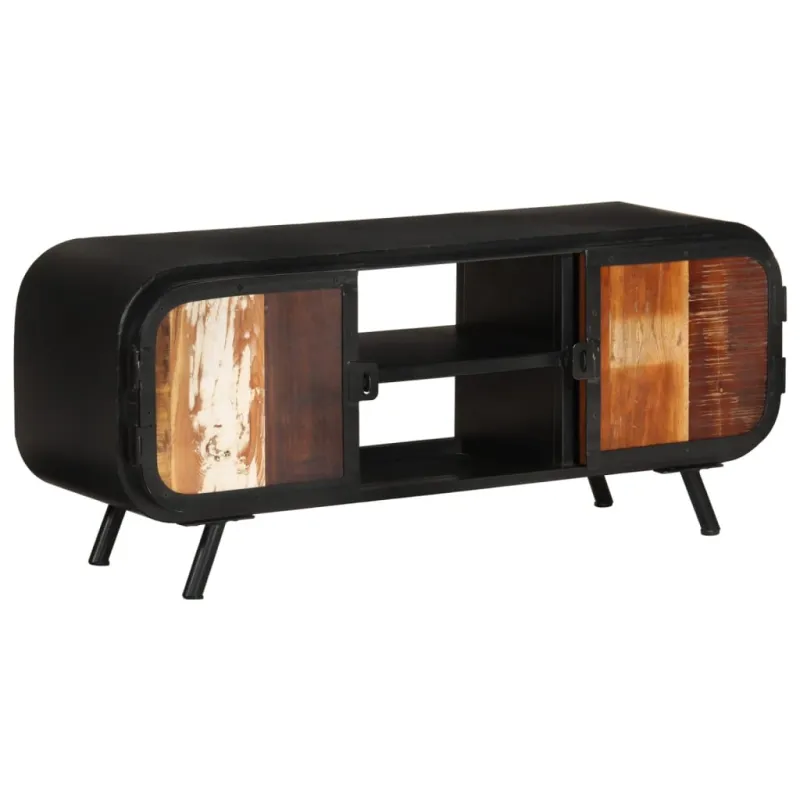 TV spintelė, 110x30x45cm, perdirbtos medienos masyvas