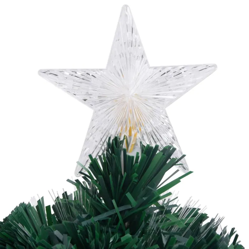 Apšviesta Kalėdų eglutė su stovu ir LED, 64cm, optinis pluoštas