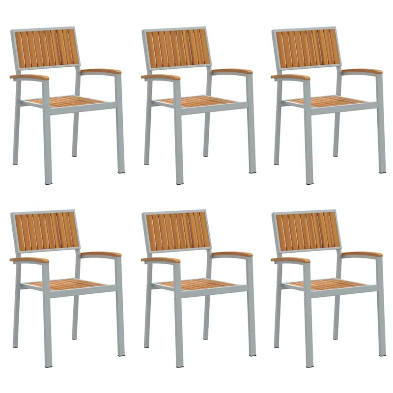 Susilankstantis krėslas 6 pcs Ruda 56 x 57 x 87 cm
