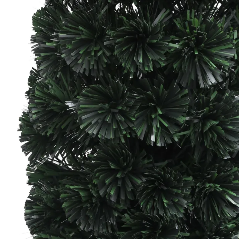 Dirbtinė siaura Kalėdų eglutė su stovu, 120cm, optinis pluoštas
