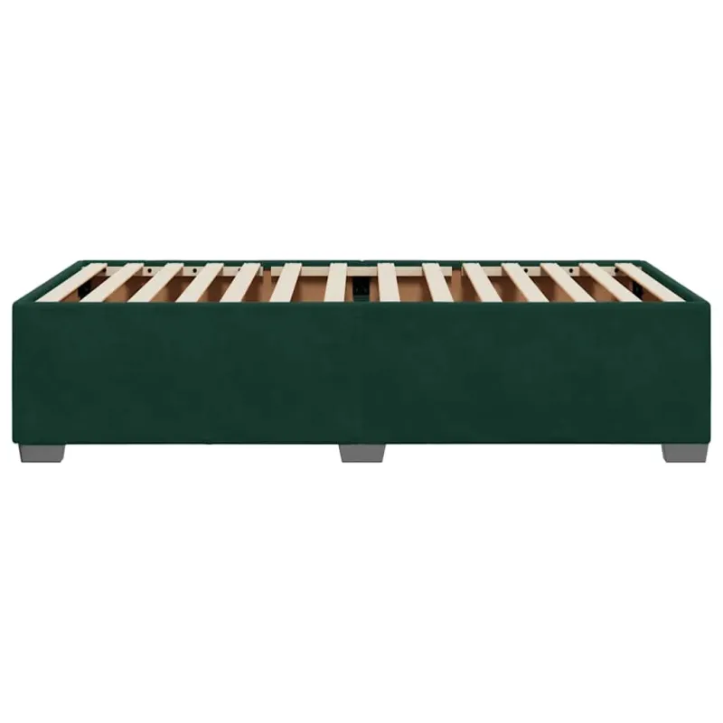 Lovos rėmas be čiužinio tamsiai žalias 90x200 cm aksomas