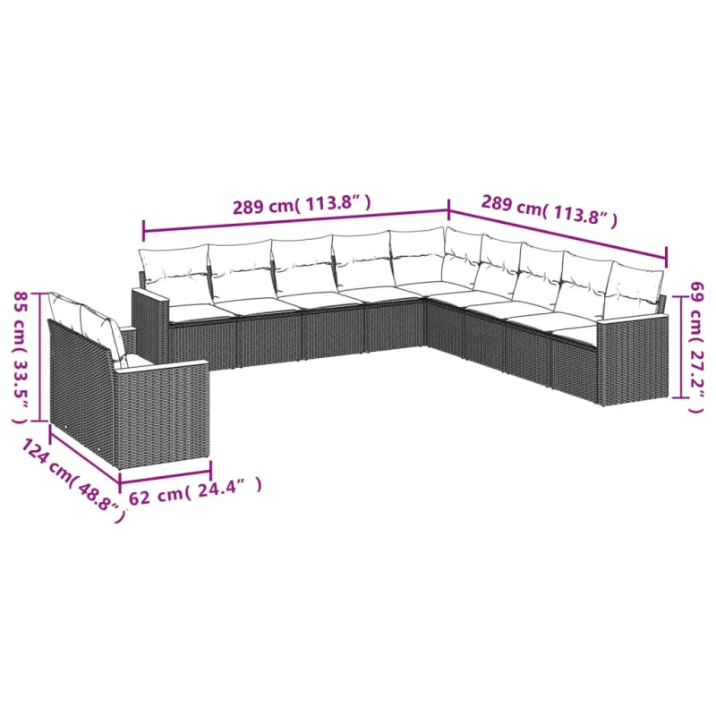 Sodo komplekti, 11 osaa, pehmusteet, hiekka, polyrataani