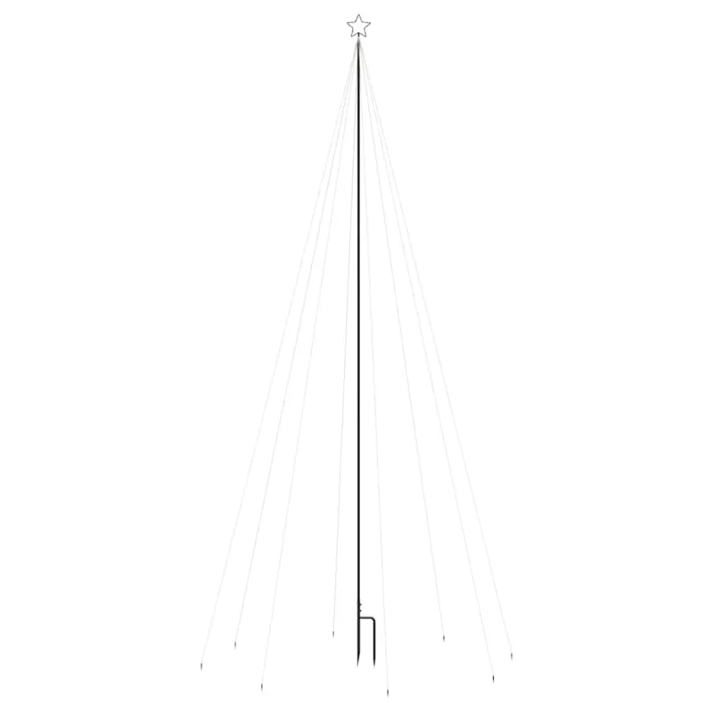 LED Kalėdų eglutė Vidinė Lauko 576 LED Mėlyna 3,6 m