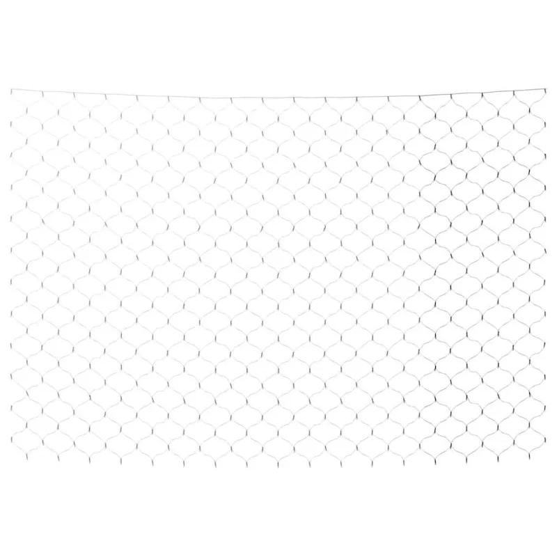 Kalėdinių lempučių tinklas, 3x2m, 204 šaltos baltos LED