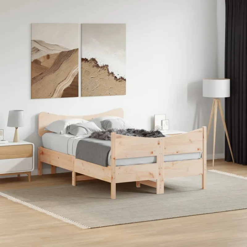 Lovos rėmas be čiužinio, 120x200cm, pušies medienos masyvas