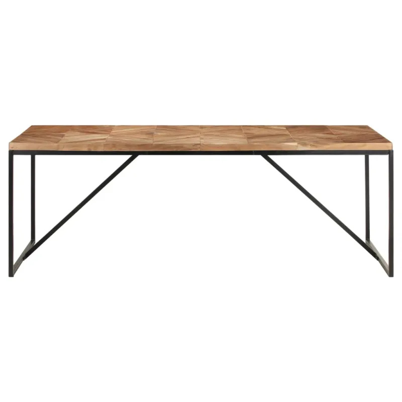 Valgomojo stalas, 200x90x76cm, akacija ir mango mediena