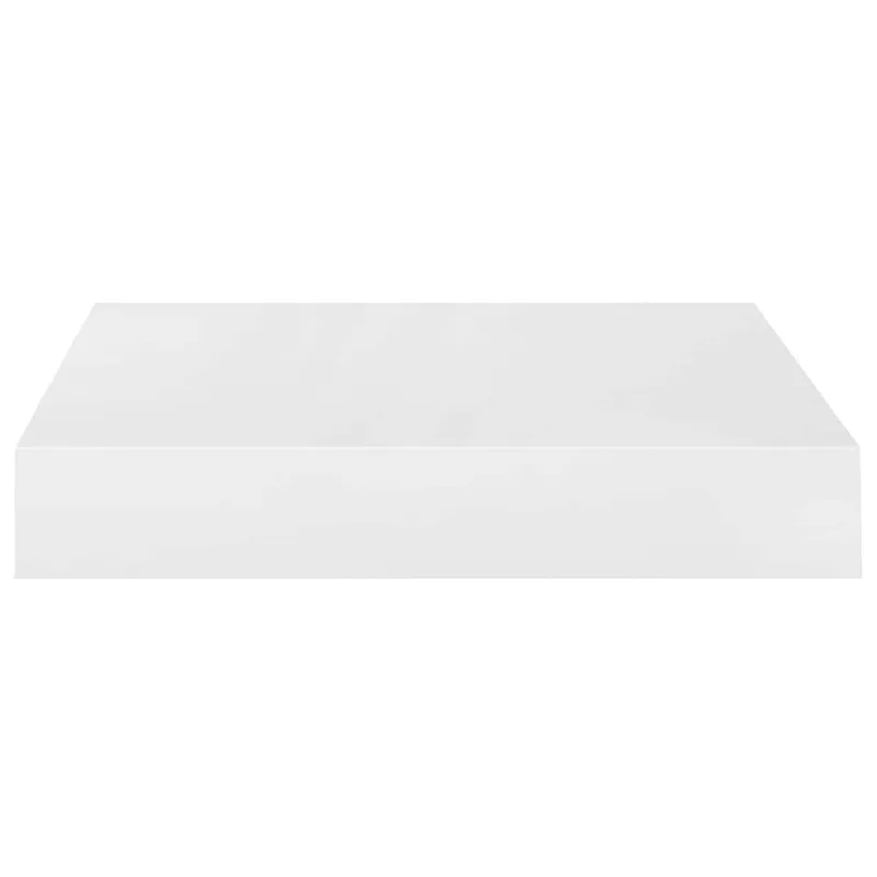 Pakabinamos lentynos, 4vnt., baltos, 23x23,5x3,8cm, MDF