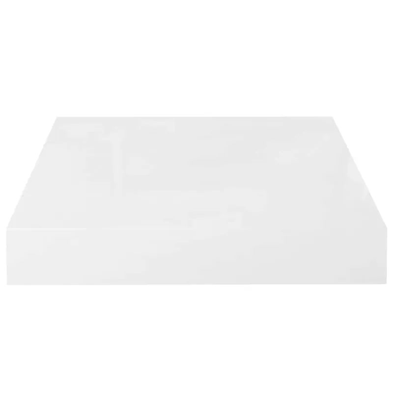 Pakabinamos lentynos, 4vnt., baltos, 23x23,5x3,8cm, MDF