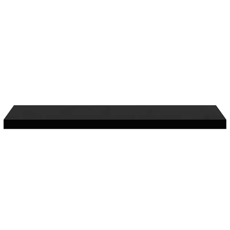 Pakabinamos lentynos, 2vnt., juodos, 90x23,5x3,8cm, MDF
