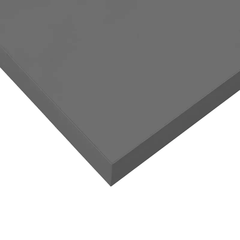 Pakabinamos sieninės lentynos, 2vnt., pilkos, 50x23x3,8cm, MDF